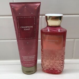 NWT!BBW🥂Champagne Toast Body Cream & Fragrance Lotion Set